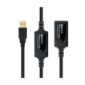 Cable USB amplificador activo USB 2.0 M/H 10 metros / Nanocable 10.01.0212