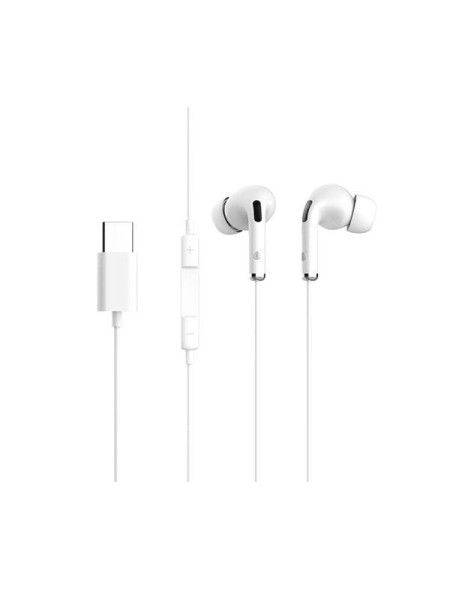 Auriculares + Micro NC3155 / Conexion Type-C / 1.2m / Blanco / MTK