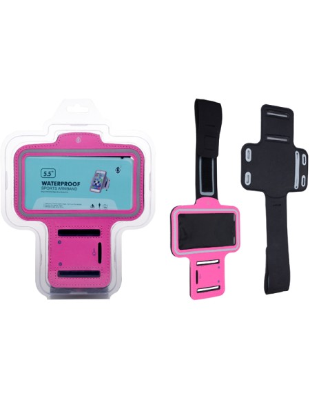 Funda brazalete smartphone 5.0 / 5.7 pulgadas rosa ONE+ /29190084