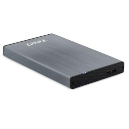 Caja externa aluminio 2.5 USB 3.1 Sata Tooq Gris 9.5mm TQE-2527G