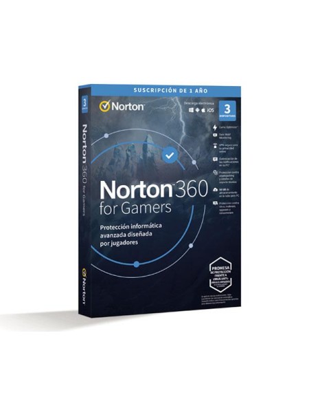 Antivirus Norton For Gamers 50Gb / 1 Usuario / 3 Dispositivos / 1 Año / Box / 21424314 / 21433182