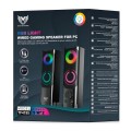 Altavoces 2.0 - Barra de Sonido Gaming TF4195 / 2x5w / Usb / 2x Jack 3.5mm / Led Rgb / Negro / MTK