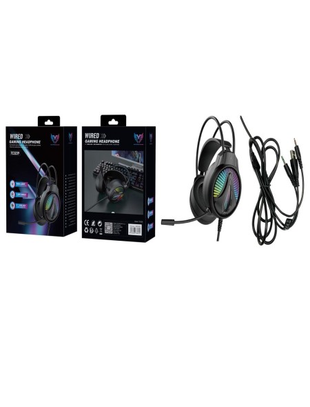 Auriculares Gaming TC3239 con microfono / Pc-Ps4-Xbox One / 40mm / RGB / Control de volumen / Negro / MTK / 0352392