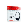 Auriculares Diadema Equip / Micro integrado flexible / Jack 3.5mm / negro / 245305