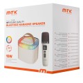 Altavoz Bluetooth 5.3 + Microfono inalambrico / TF4186 / 10w / 2000mah / Luz RGB / Tws / Micro SD / Aux / Blanco / Mtk