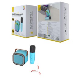 Altavoz Karaoke Bluetooth 5.3 + Microfono / NF4105 / 5w / Aux / Micro SD /  Azul / 2401055 / One+