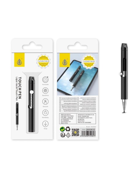 Lapiz tactil - Puntero para Tablet - Smartphones / NG6067 / Morado / One+ / 2600678