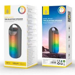 Altavoz Bluetooth 5.2  NF4107 / 10w / 1200mah / TWS / Luces Led /  Fm / Usb / Negro / One+
