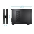 Caja Slim Micro ATX Tooq TQC-3005U3 / Fuente SFX 500w / USB 3.0 / Negra