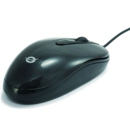 ÷ Mouse conceptronic easy optical usb negro y plata c08-278
