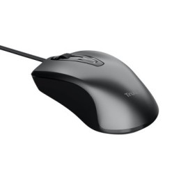 ÷ Mouse trust carve usb 3 botones y rueda desplazamiento 1200dpi color negro 23733