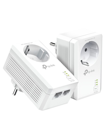 ÷ Homeplug tp-link powerline 1000mb pa7027p kit passthrough 2p giga kit 2 unidades