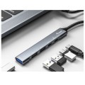 ÷ Hub usb-c 3.2 equip life 2 puertos usb 2.0 1 puerto usb 3.0 1 puerto usb-c + 1 puerto usb c carga ha