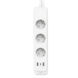 ÷ Regleta alimentacion de enchufes inteligentes wifi tp-link tapo p300 3 enchufes y 2 puertos usb 3.0