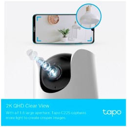 ÷ Camara ip wifi tp-link tapo c225 2k qhd rotacion 360? detec. mov. asist. de voz