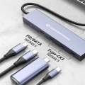 ÷ Hub usb 3.2 conceptronic hubbies14g 4 puertos usb-c 10gbps 100w pd carcasa de aluminio