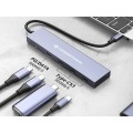 ÷ Hub usb 3.2 conceptronic hubbies14g 4 puertos usb-c 10gbps 100w pd carcasa de aluminio