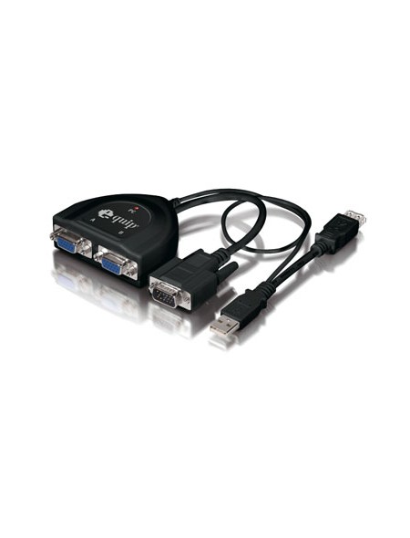 ÷ Splitter vga 2 puertos 450mhz alimentado por usb