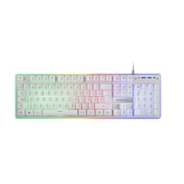 ÷ Teclado mouse y alfombrilla mars gaming mcpx white telcado hibrido h-mech mouse ultra ligero 10