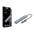 ÷ Hub usb 3.0 conceptronic hubbies20g 7 puertos usb-c a 3xusb-c 4xusb-a