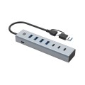 ÷ Hub usb 3.0 conceptronic hubbies20gp 7 puertos usb-c a 3xusb-c 4xusb-a con alimentador
