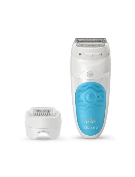 ÷ Depiladora braun silk-epil ses5605 2 velocidades sistema 28 pinzas 2 acesorios uso en humedo y seco
