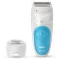 ÷ Depiladora braun silk-epil ses5605 2 velocidades sistema 28 pinzas 2 acesorios uso en humedo y seco
