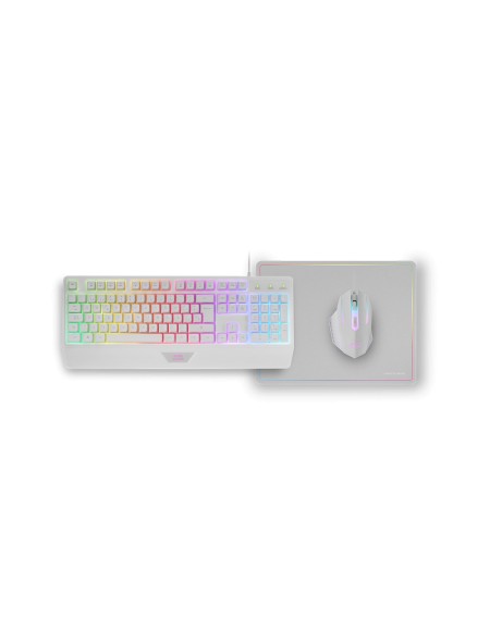 ÷ Teclado mouse y alfombrilla mars gaming mcp124wfr frances rgb h-mech, mouse huano rgb 3200dpi,