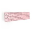 ÷ Teclado rapoo wireless y bluetooth e9800m 2.4ghz bt 3.0 5.0 dise?o ultrafino bateria rosa