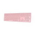 ÷ Teclado rapoo wireless y bluetooth e9800m 2.4ghz bt 3.0 5.0 dise?o ultrafino bateria rosa