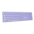 ÷ Teclado rapoo wireless y bluetooth e9800m 2.4ghz bt 3.0 5.0 dise?o ultrafino bateria lila