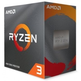 ÷ Cpu amd am4 ryzen 3 4100 3.8ghz - 4.0ghz 4 core 3mb 4mb cache 64bit 65wat box (sin gpu)