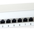 ÷ Patch panel de sobremesa cat 6 apantallado 12 puertos color blanco