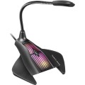 ÷ Microfono sobremesa adaptable mars gaming mmic omnidereccional usb brazo flexible boton mute base co
