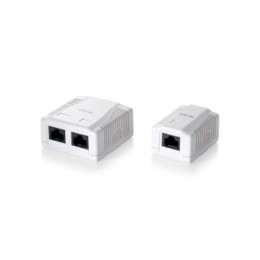 ÷ Roseta de superficie categoria 5e 1 hembra rj45
