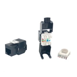 ÷ Kit 8 uds conector hembra rj45 utp cat6 panel keystone tool free