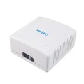 ÷ Roseta de superficie equip 235216 categoria 6a 2 hembra rj45 color blanco