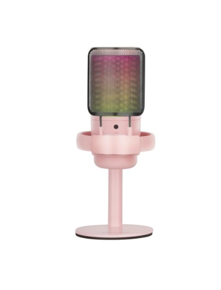 ÷ Micr?fono de estudio profesional mars gaming mmicsep rosa adc 196khz 24 bits usb-a/usb-c iluminacion