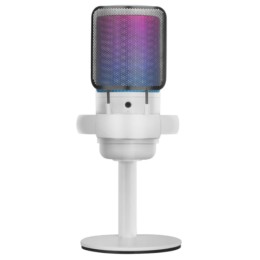 ÷ Micr?fono de estudio profesional mars gaming mmicsew blanco adc 196khz 24 bits usb-a/usb-c iluminaci