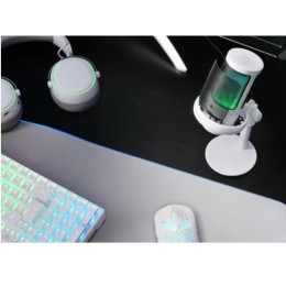 ÷ Micr?fono de estudio profesional mars gaming mmicsew blanco adc 196khz 24 bits usb-a/usb-c iluminaci
