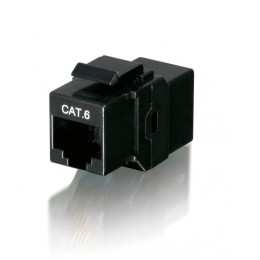 ÷ Kit 8 uds adaptador rj45 equip categoria 6 hembra hembra keystone para panel 125579