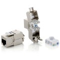 ÷ Kit 8 uds conector hembra rj45 sftp cat6a keystone tool free