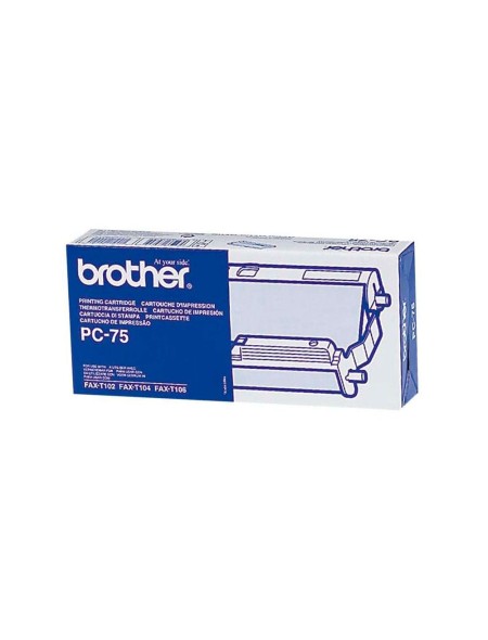 Cartucho + bobina original Brother PC75 / Fax T104 / Fax T106