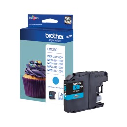 ÷ Tinta original brother lc123c cian 5.7ml