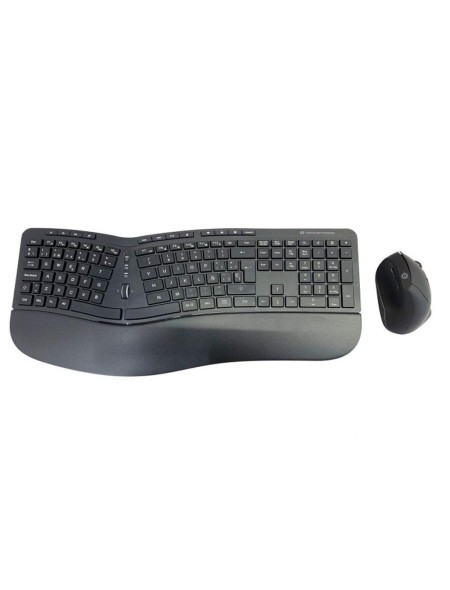 ÷ 2conorazio02deteclado y mouse conceptronic wireless ergonomico orazio02