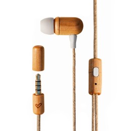 ÷ Auricular energy sistem eco cherry wood jack 3.5mm con microfono, control talk