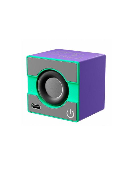 Mini altavoz Bluetooth Simbolo X NF4109 / 5W / 300 mAh / Morado-Verde / ONE+ / 2401098