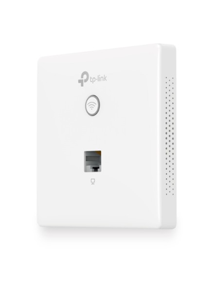 ÷ Punto de acceso interior wifi tp-link eap115-wall con placa de pared 300mb en 2,4ghz poe pasivo 2 an
