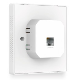 ÷ Punto de acceso interior wifi tp-link eap115-wall con placa de pared 300mb en 2,4ghz poe pasivo 2 an