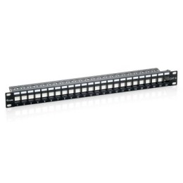 ÷ Patch panel vacio cat.6 24 puertos keystone 1u